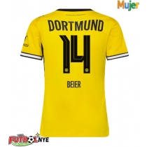 Camiseta Borussia Dortmund Maximilian Beier #14 Primera Equipación para mujer 2026-27 manga corta